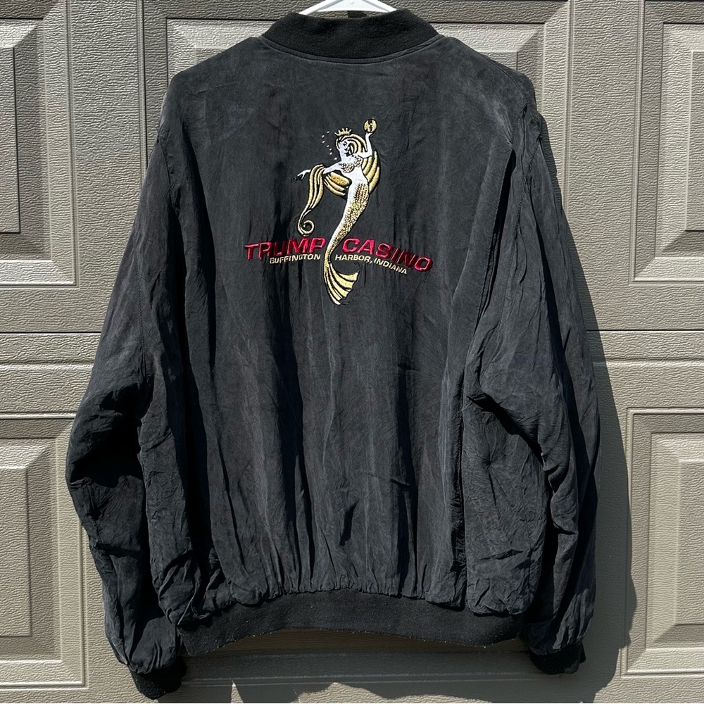 Vintage 90’s President Donald Trump Casino Men’s Bomber Jacket Size X-Large